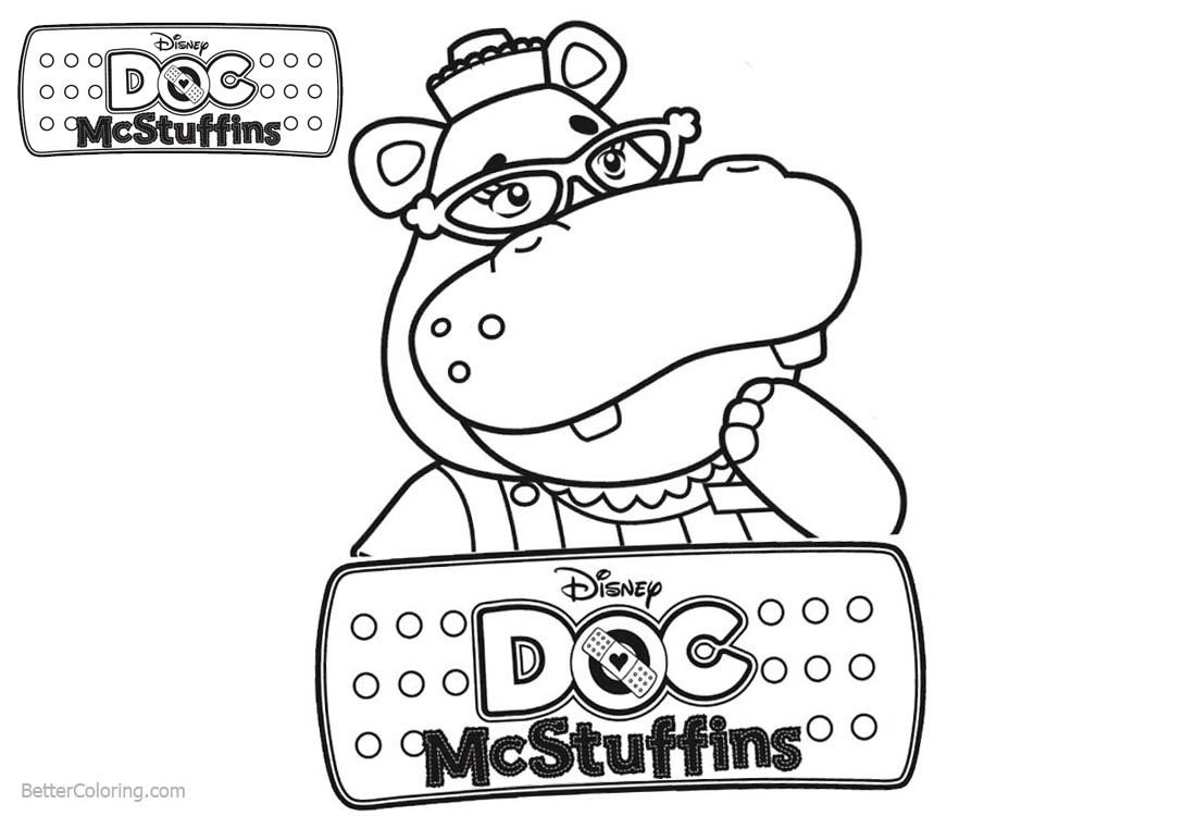 Hallie from Doc McStuffins Coloring Pages Free Printable Coloring Pages