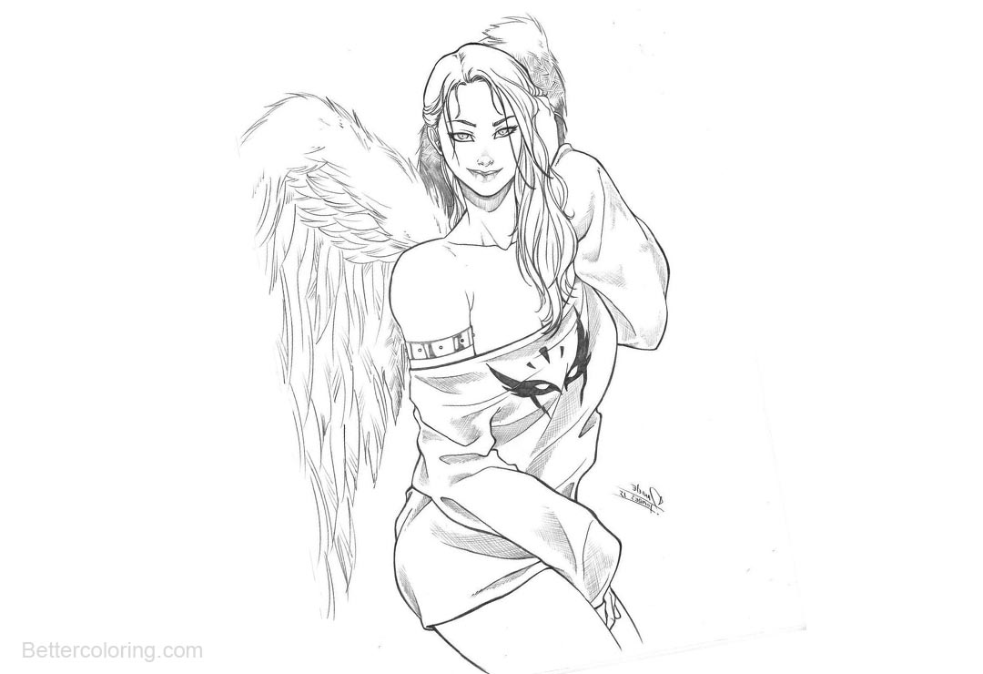 Free Hawkgirl Coloring Pages by dannith printable