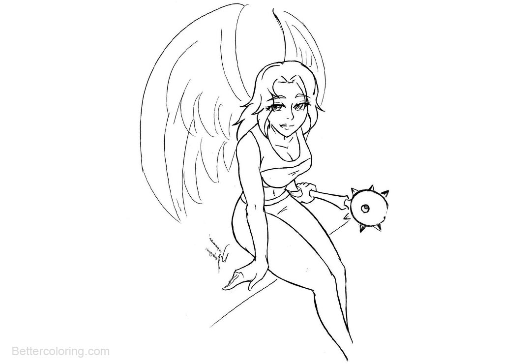 Free Hawkgirl Coloring Pages by nayaasebeleguii printable