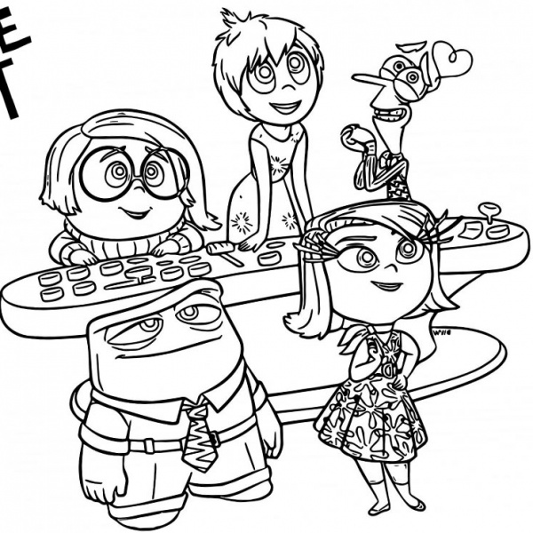Inside Out Coloring Pages - Free Printable Coloring Pages