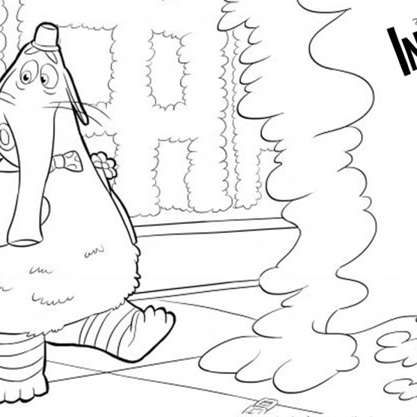 Bing Bong from Disney Inside Out Coloring Pages - Free Printable ...