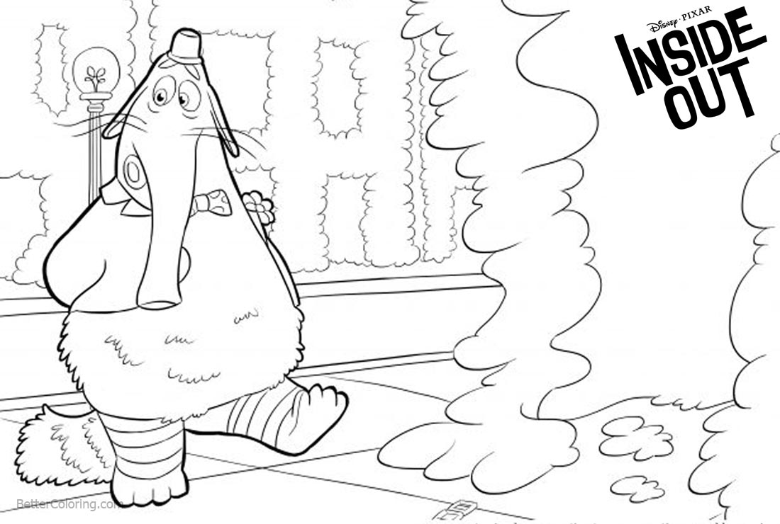 Inside Out Coloring Pages Bing Bong printable for free