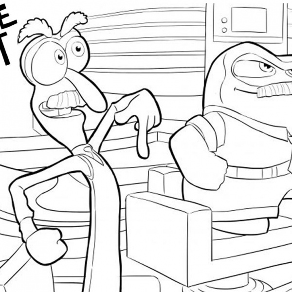Inside Out Anger Coloring Pages - Inside Out Coloring Pages Characters Anger And Fear 600x600 