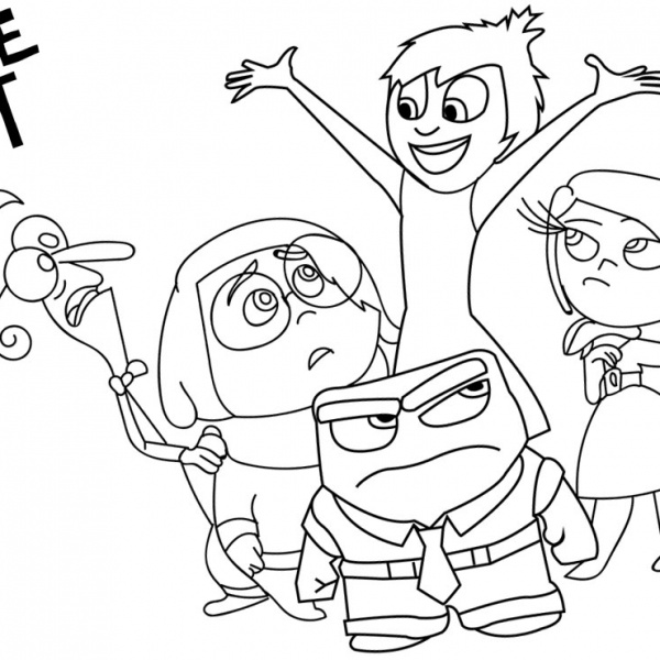 Inside Out Coloring Pages Riley - Free Printable Coloring Pages