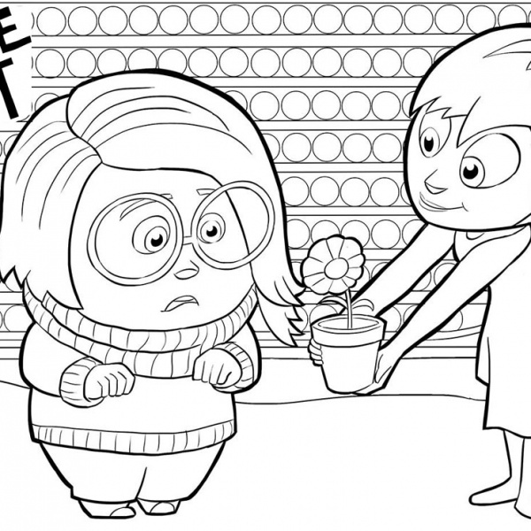 Inside Out Coloring Pages Bing Bong Crying - Free Printable Coloring Pages