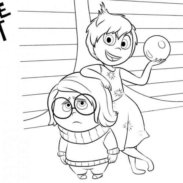 Funny Inside Out Coloring Pages - Free Printable Coloring Pages