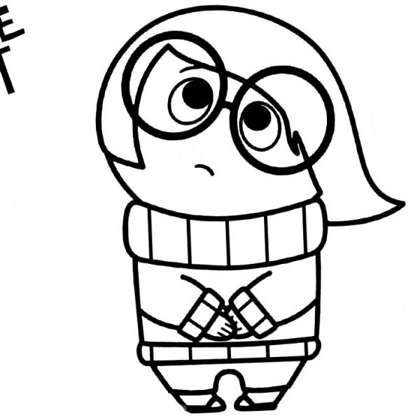 Inside Out Coloring Pages Riley - Free Printable Coloring Pages