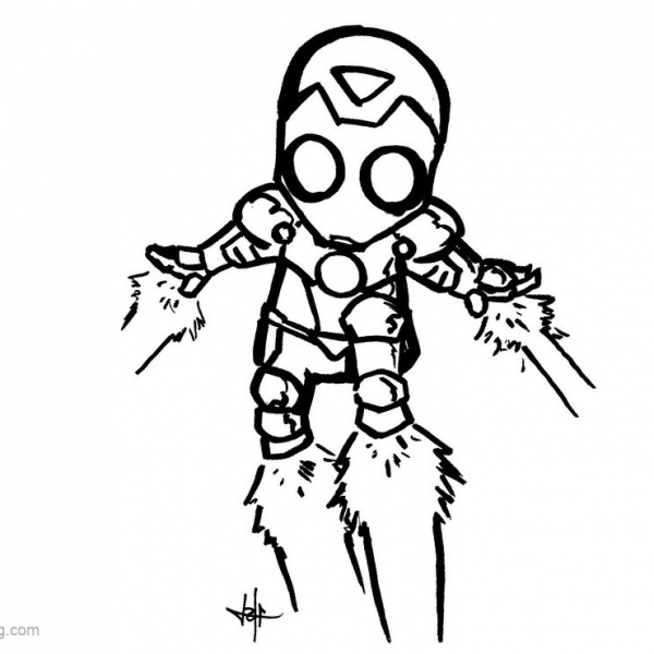 Chibi Iron Man Coloring Pages MINI MK VI by b-danerous - Free Printable ...