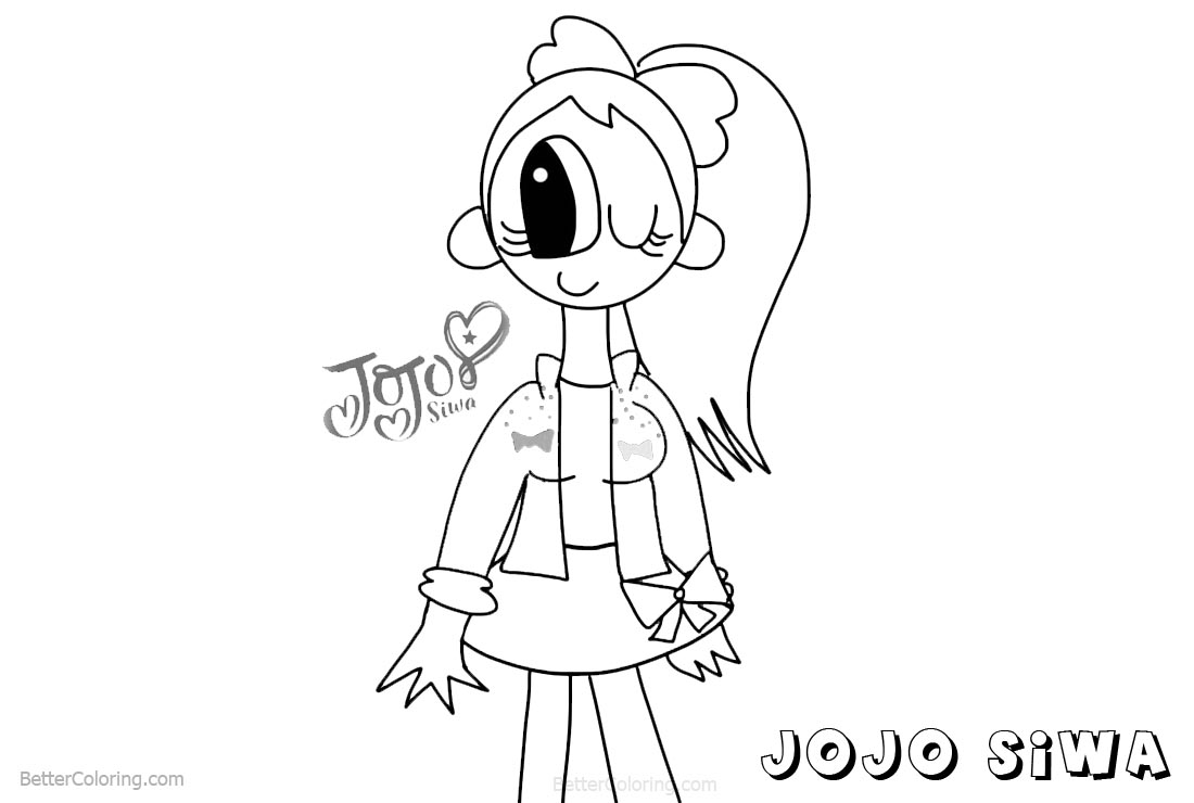 Jojo Siwa Coloring Page - Coloring Ideas