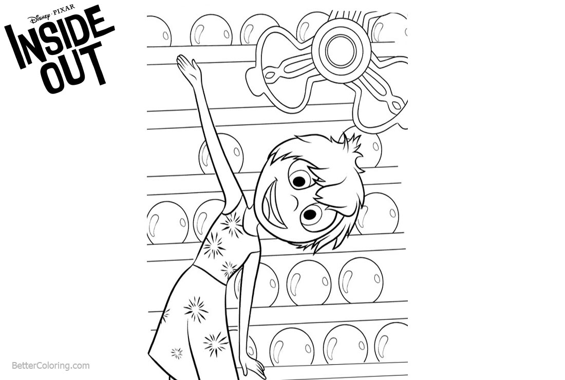 Joy from Disney Inside Out Coloring Pages - Free Printable Coloring Pages