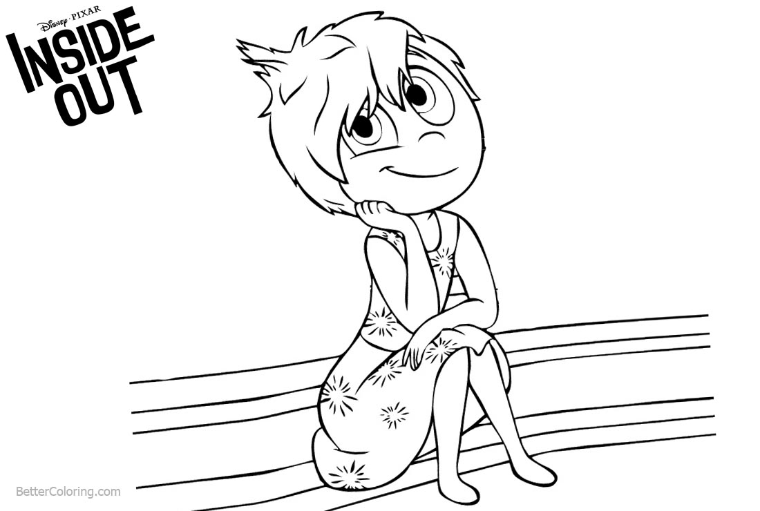 Joy from Inside Out Coloring Pages printable for free