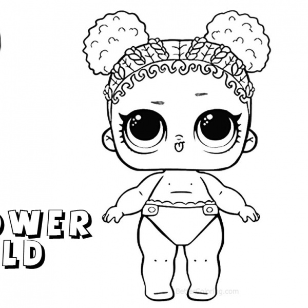 LOL Coloring Pages Series 3 Lil SPF QT - Free Printable Coloring Pages