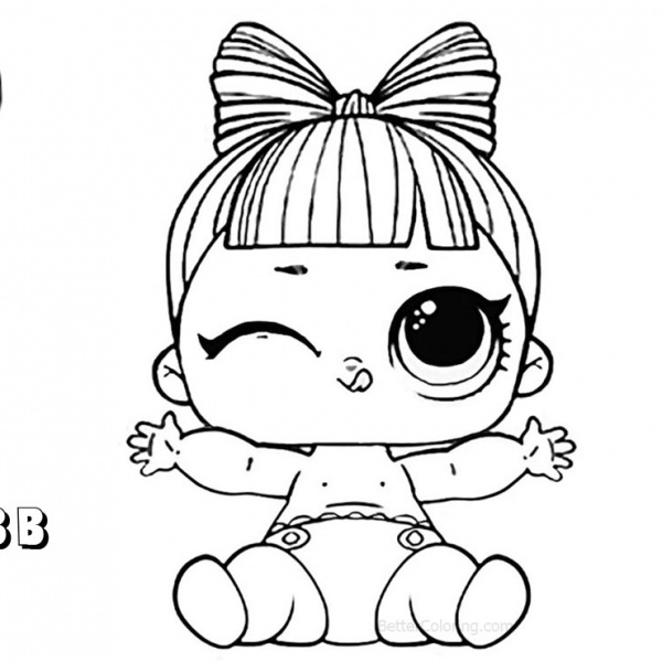 LOL Coloring Pages Series 3 Lil Glamstronaut - Free Printable Coloring