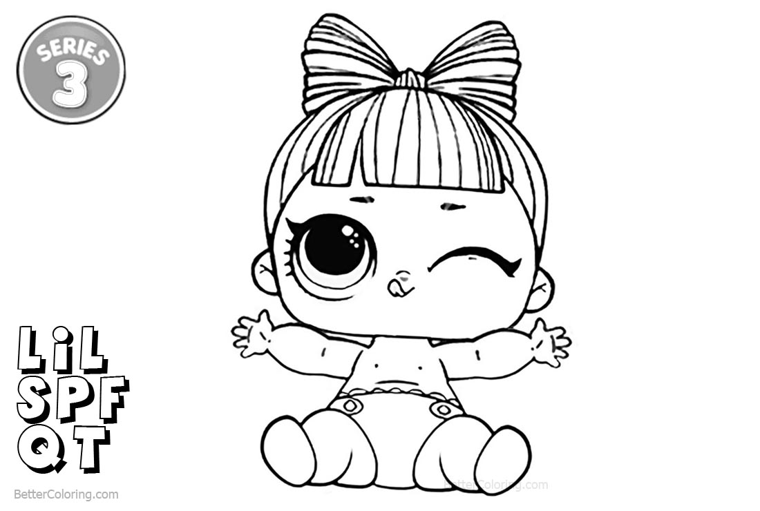 Free LOL Coloring Pages Series 3 Lil SPF QT printable
