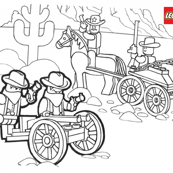 Lego City Coloring Pages Building Construction - Free Printable
