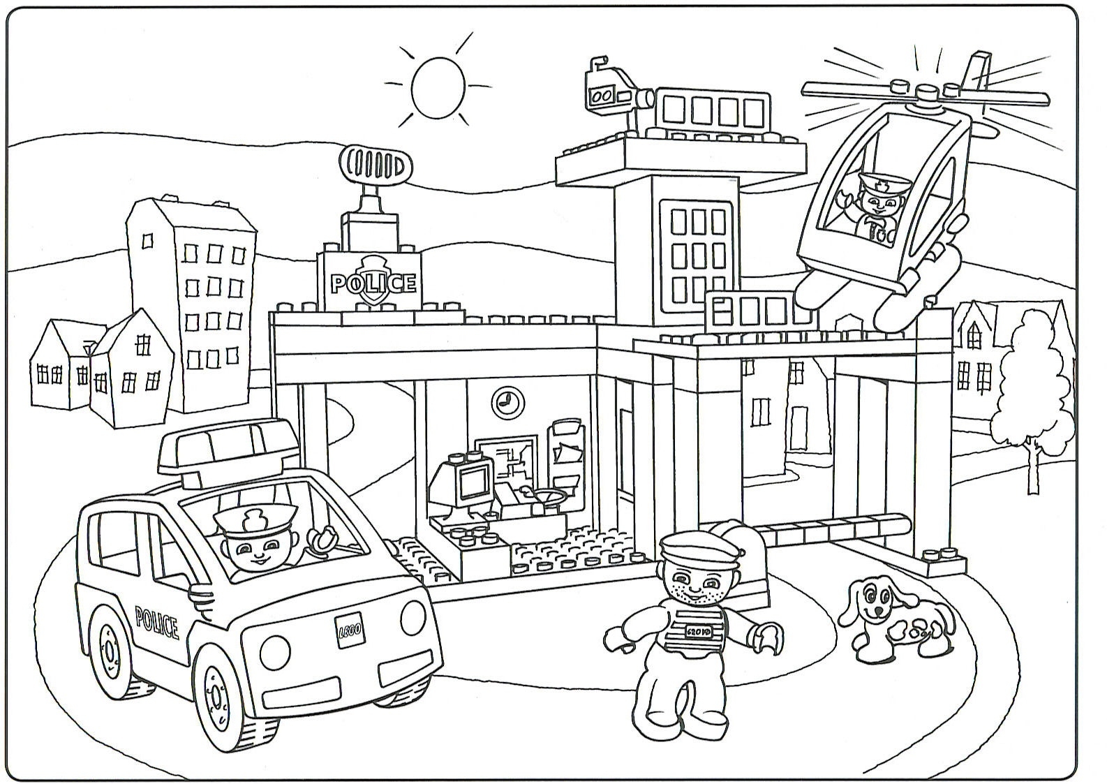 Lego City Coloring Pages - Free Printable Coloring Pages