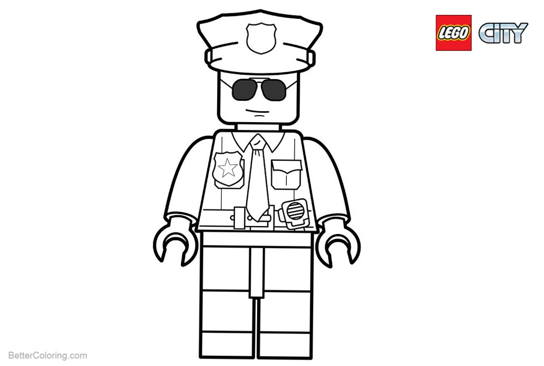 Lego City Police Coloring Pages - Free Printable Coloring Pages