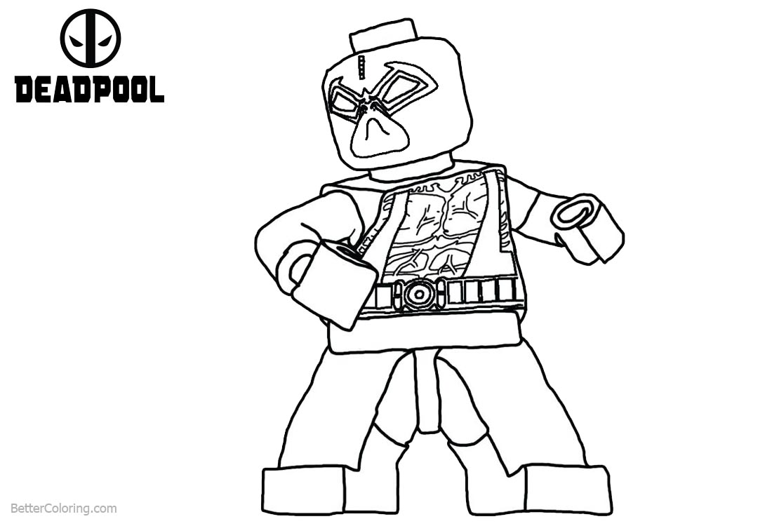 lego deadpool coloring pages