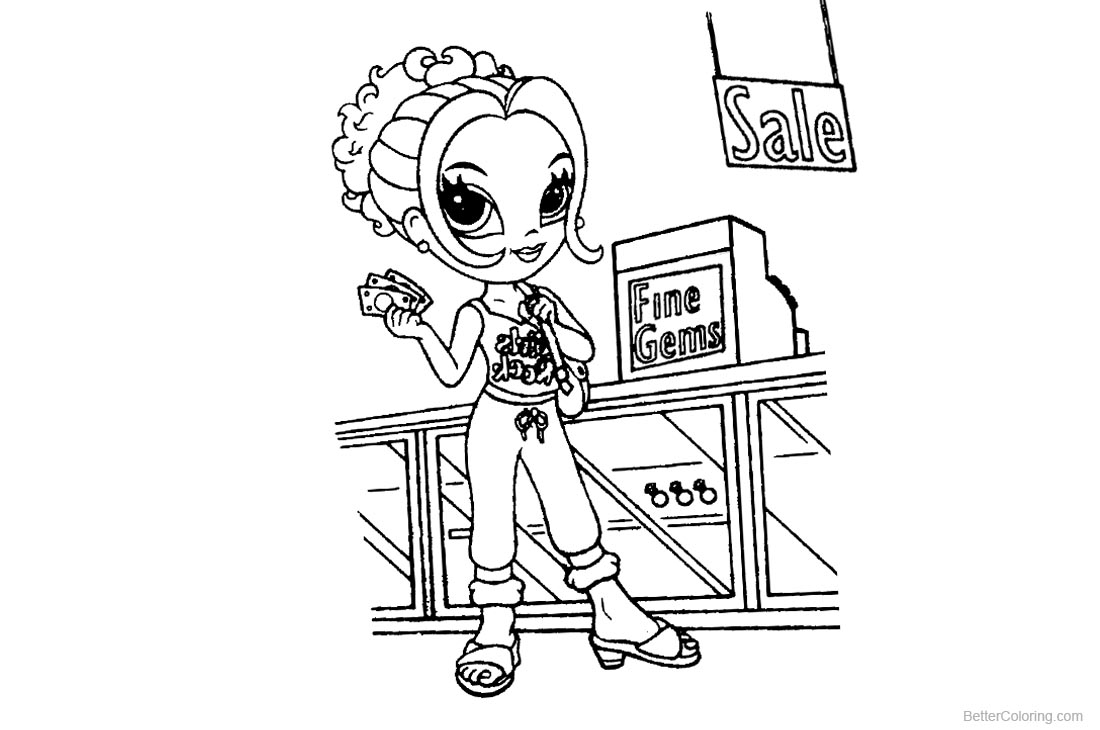 Lisa Frank Coloring Pages Line Drawing Shopping printable for free