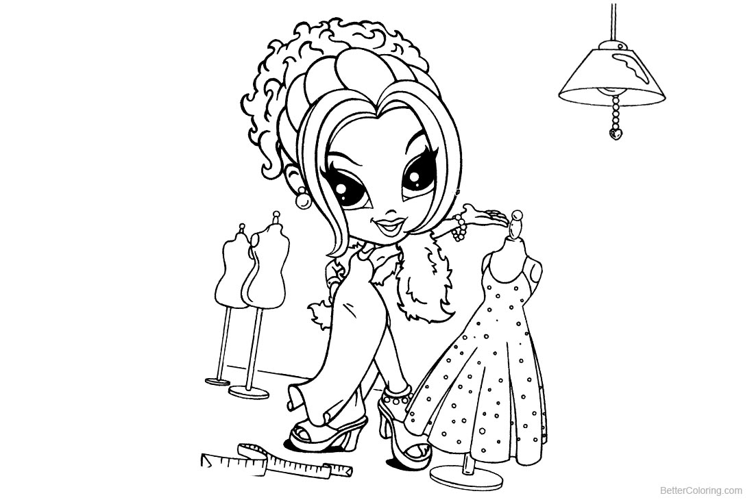 Lisa Frank Coloring Pages Lineart Try New Clothes - Free Printable ...