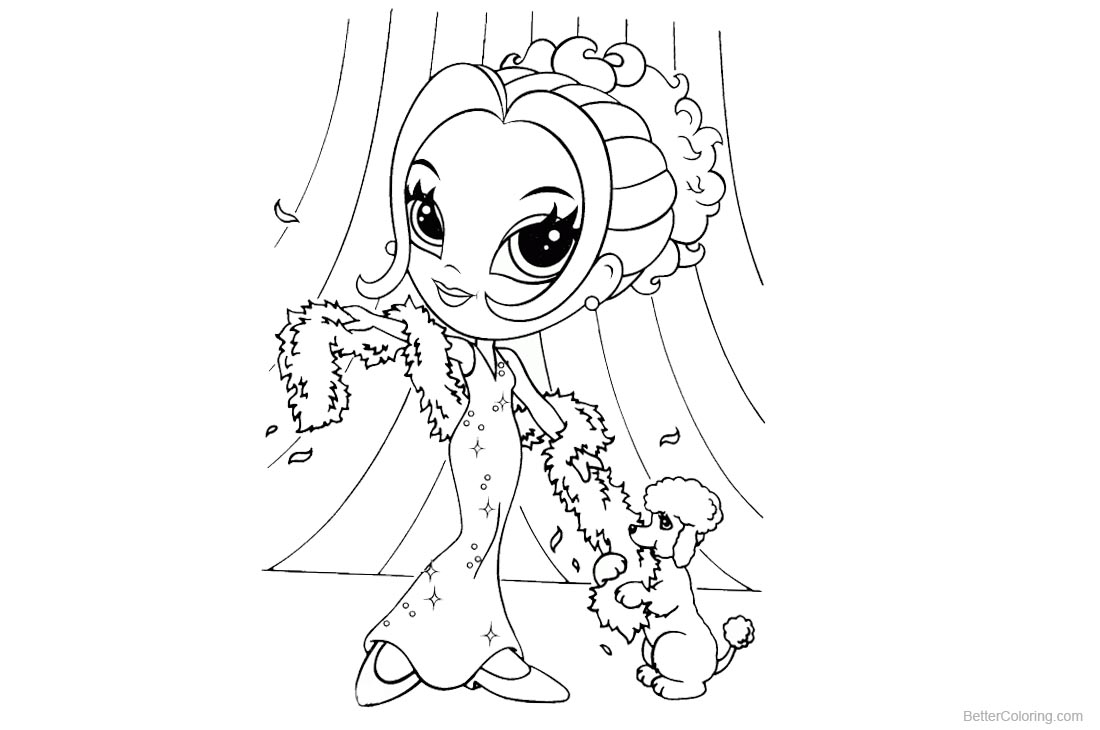 Lisa Frank Coloring Pages On the Stage printable for free