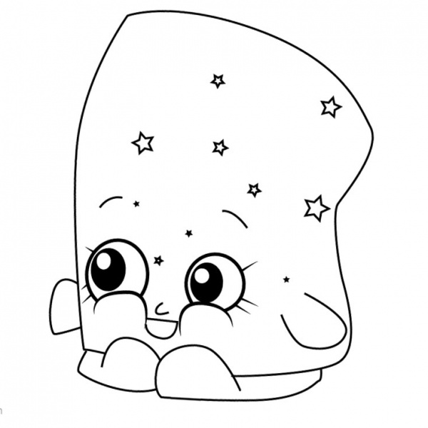 Miss Mushy-Moo from Shopkins Coloring Pages - Free Printable Coloring Pages