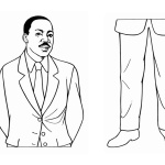 Martin Luther King Jr Coloring Pages Template