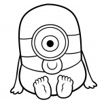 Minion Coloring Pages Chibi Minion