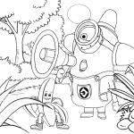 Minion Coloring Pages Line Drawing