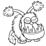 Minion Coloring Pages Monster