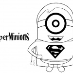 Minion Coloring Pages Super Minions Superman Style