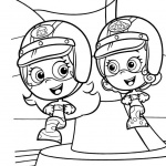 Molly and Deema from Bubble Guppies Coloring Pages