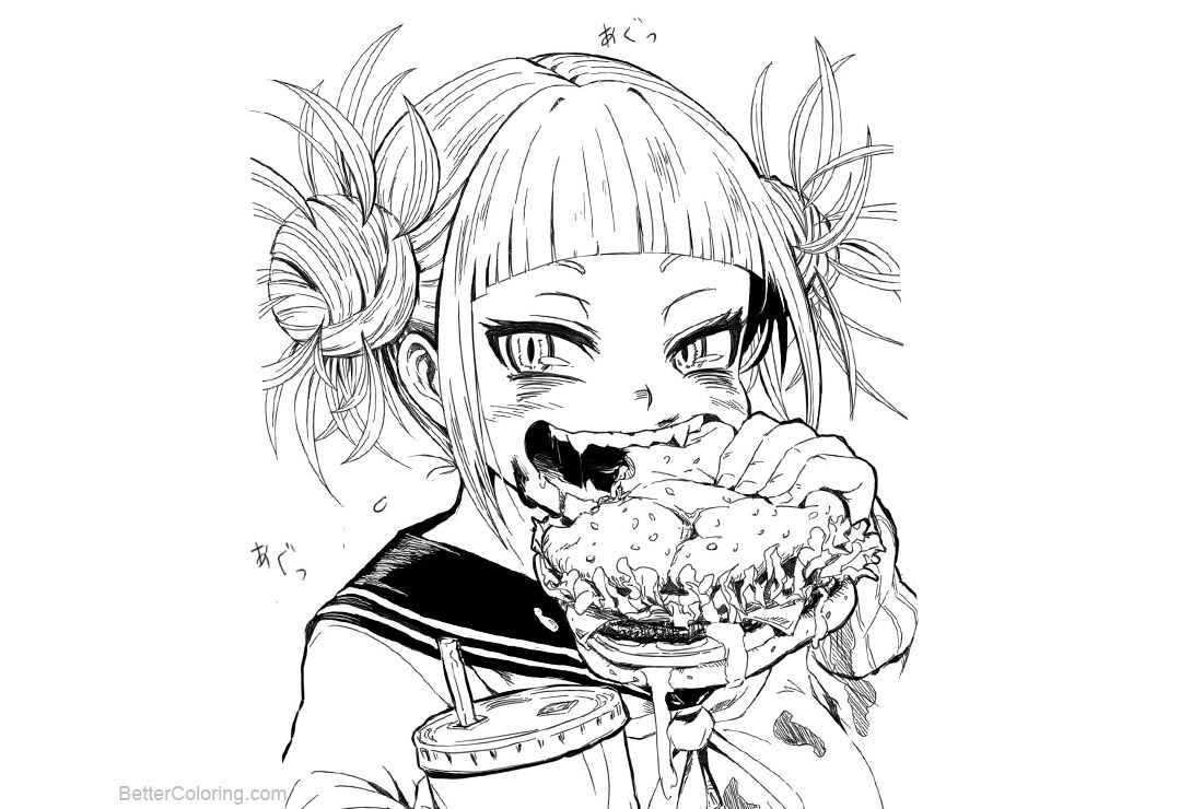 My Hero Academia Coloring Pages Hand Drawing Free Printable Coloring Pages