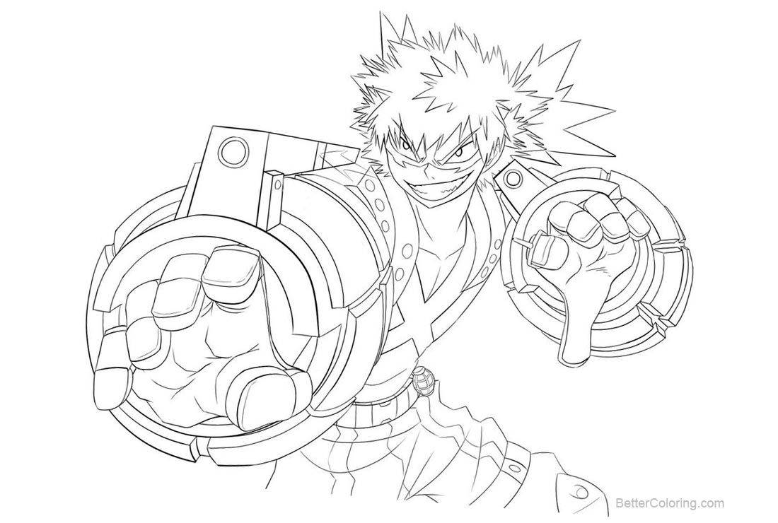 Free My Hero Academia Coloring Pages wip by whymeiy printable
