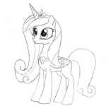 My Little Pony Coloring Pages Princess Cadence