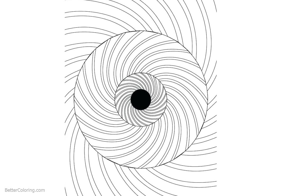 Free Optical Illusion Art Coloring Pages printable
