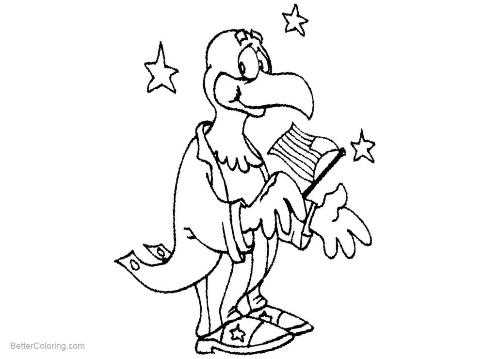 Free Patriotic Eagle Coloring Pages printable