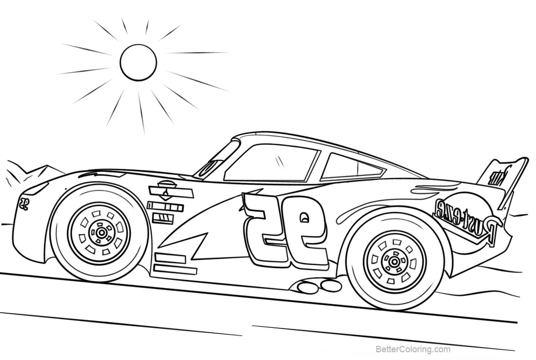 Pixar Cars 4 Coloring Pages Disney Lightning Mcqueen - Free Printable Coloring Pages