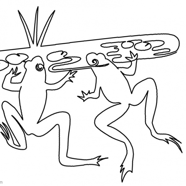 Pond Coloring Pages Sketch - Free Printable Coloring Pages