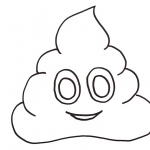 Poop Emoji Coloring Pages Happy Poop
