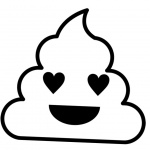 Poop Emoji Coloring Pages Love