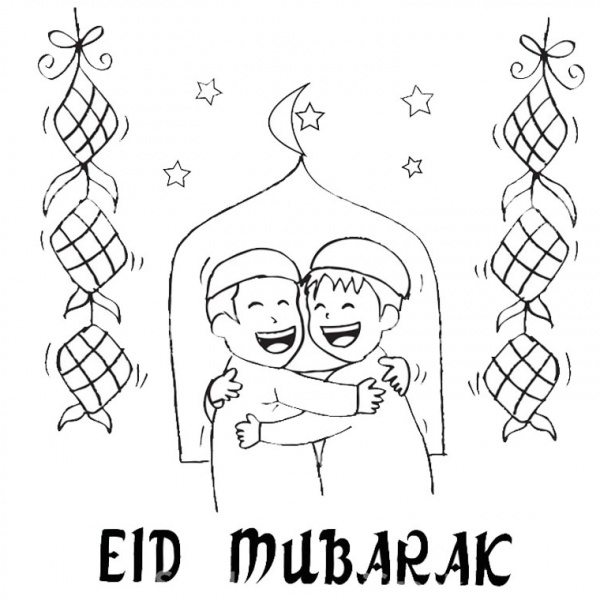 Ramadan Coloring Pages Star and Moon - Free Printable Coloring Pages