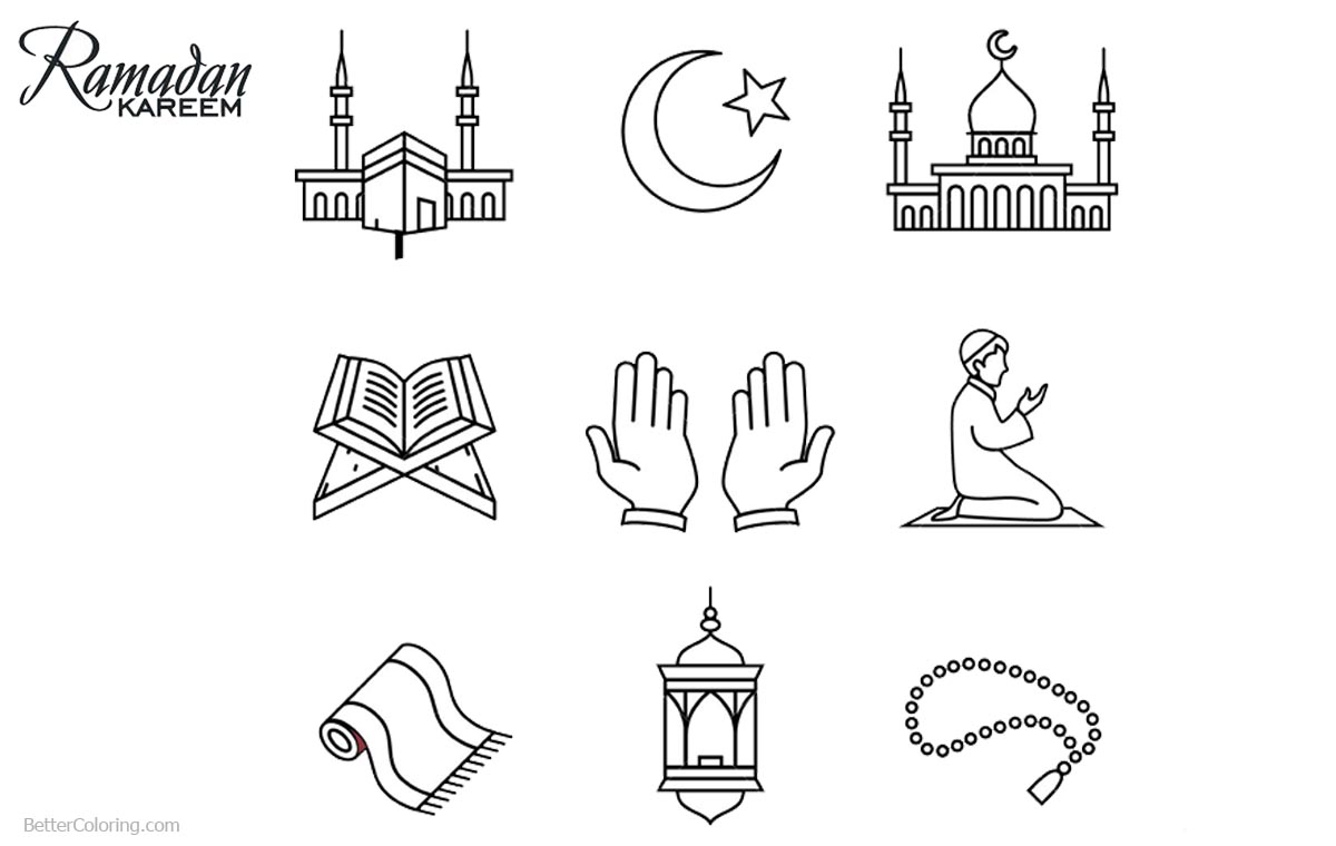 Ramadan Coloring Pages Patterns - Free Printable Coloring Pages