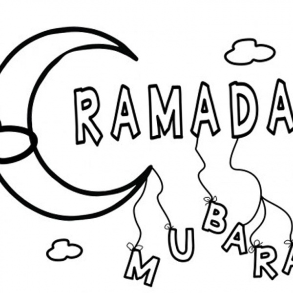 Ramadan Coloring Pages People At The Mosque - Free Printable Coloring Pages