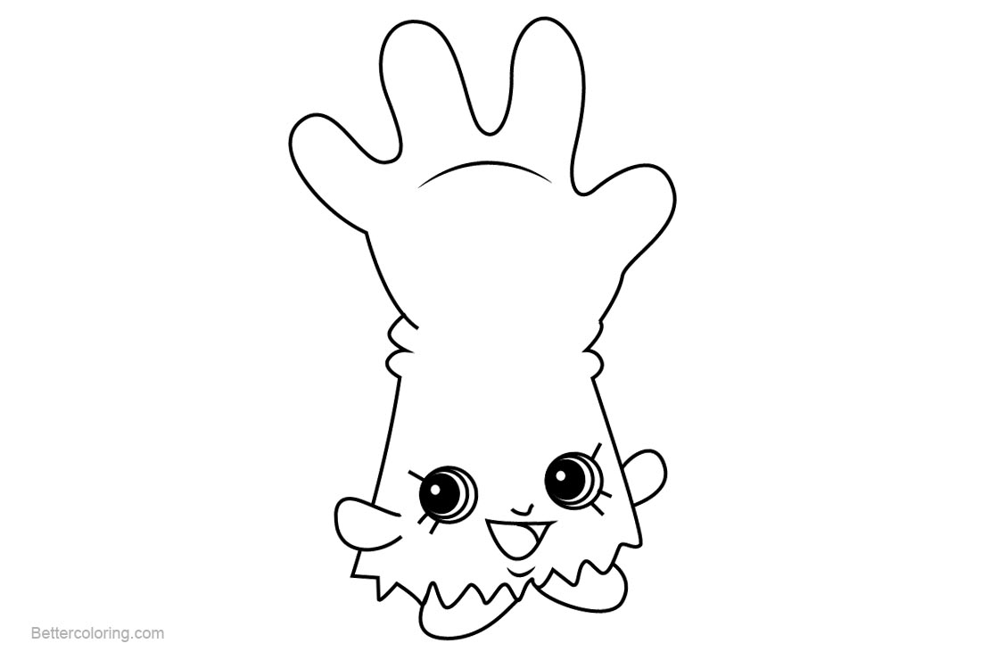 Free Rub a Glove Shopkins Coloring Pages Printable and Free printable