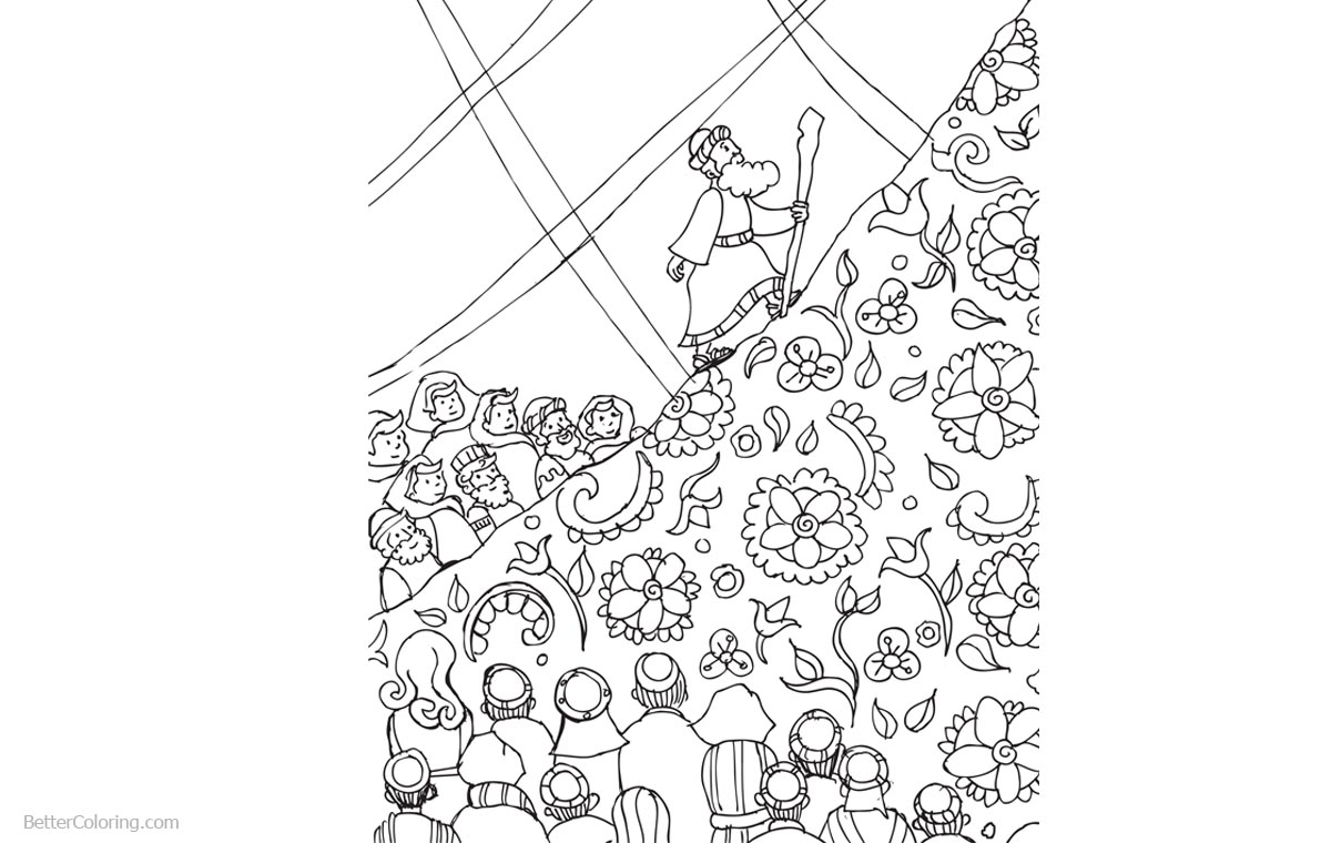 Shavuot Coloring Pages Lineart printable for free