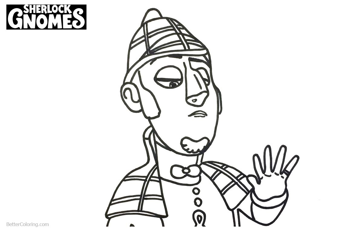 Sherlock Gnomes Coloring Pages printable for free