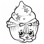 Shopkins Coloring Pages Black and White