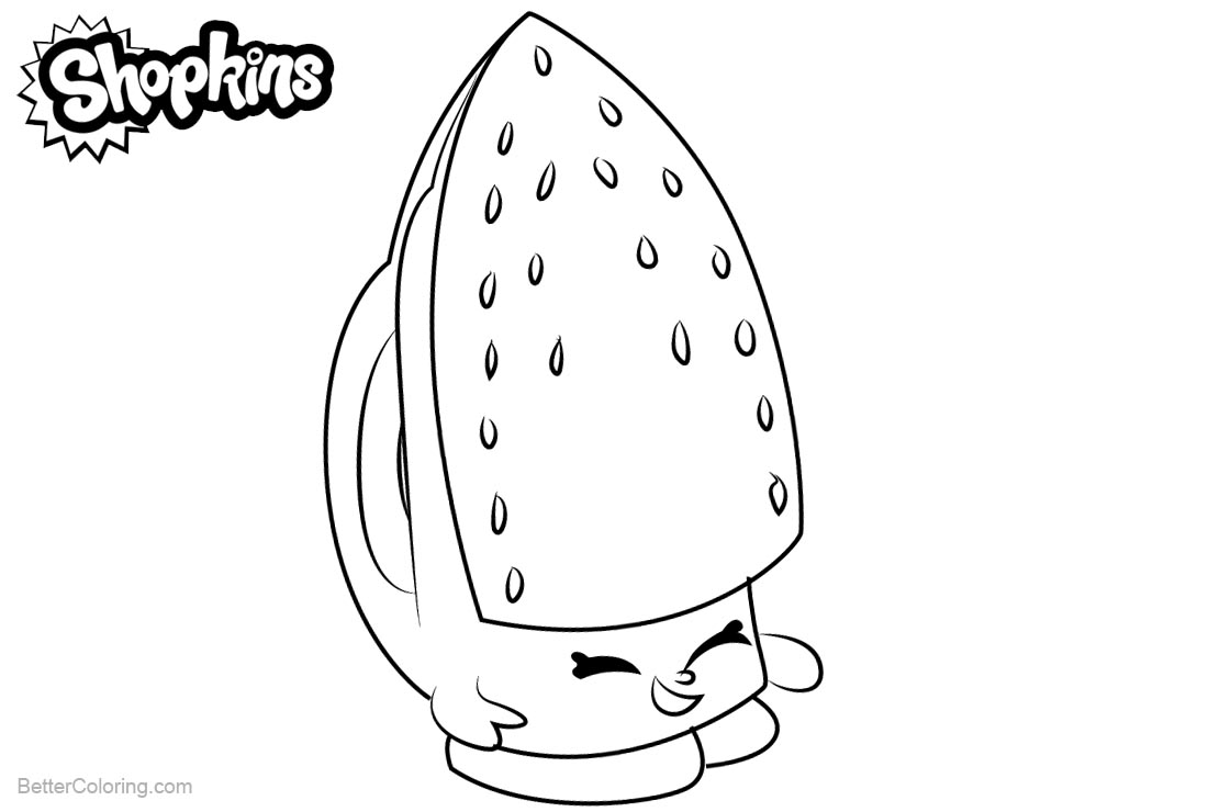 Shopkins Coloring Pages Sizzles printable for free