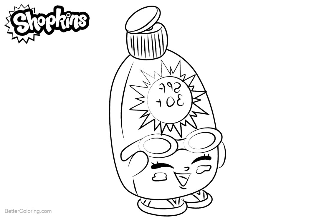 Shopkins Coloring Pages Sunny Screen printable for free